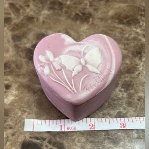 Pink Heart-Shaped Trinket Box